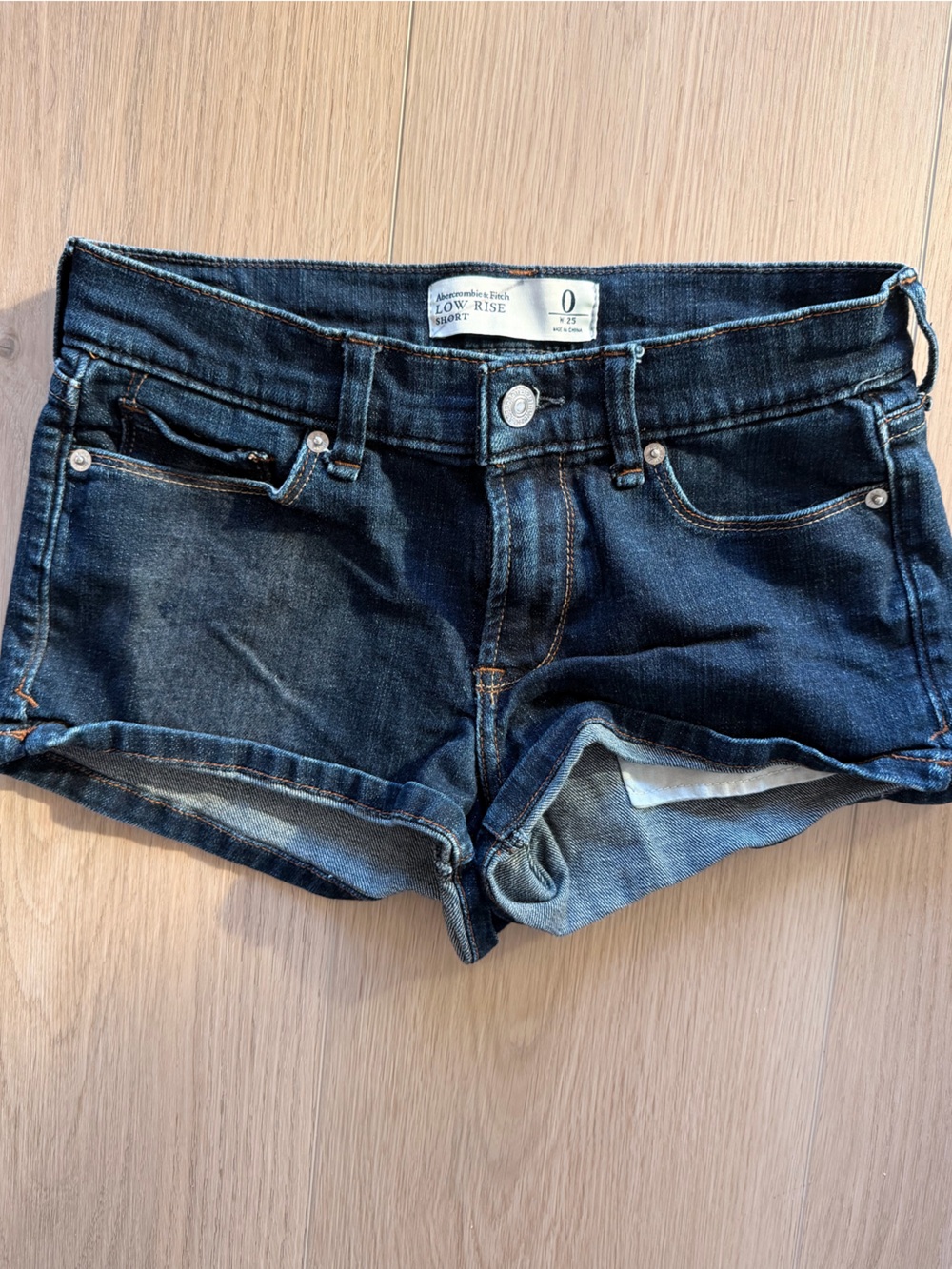 Abercrombie & Fitch Low Rise Jean Shorts - Size 0 (25w)